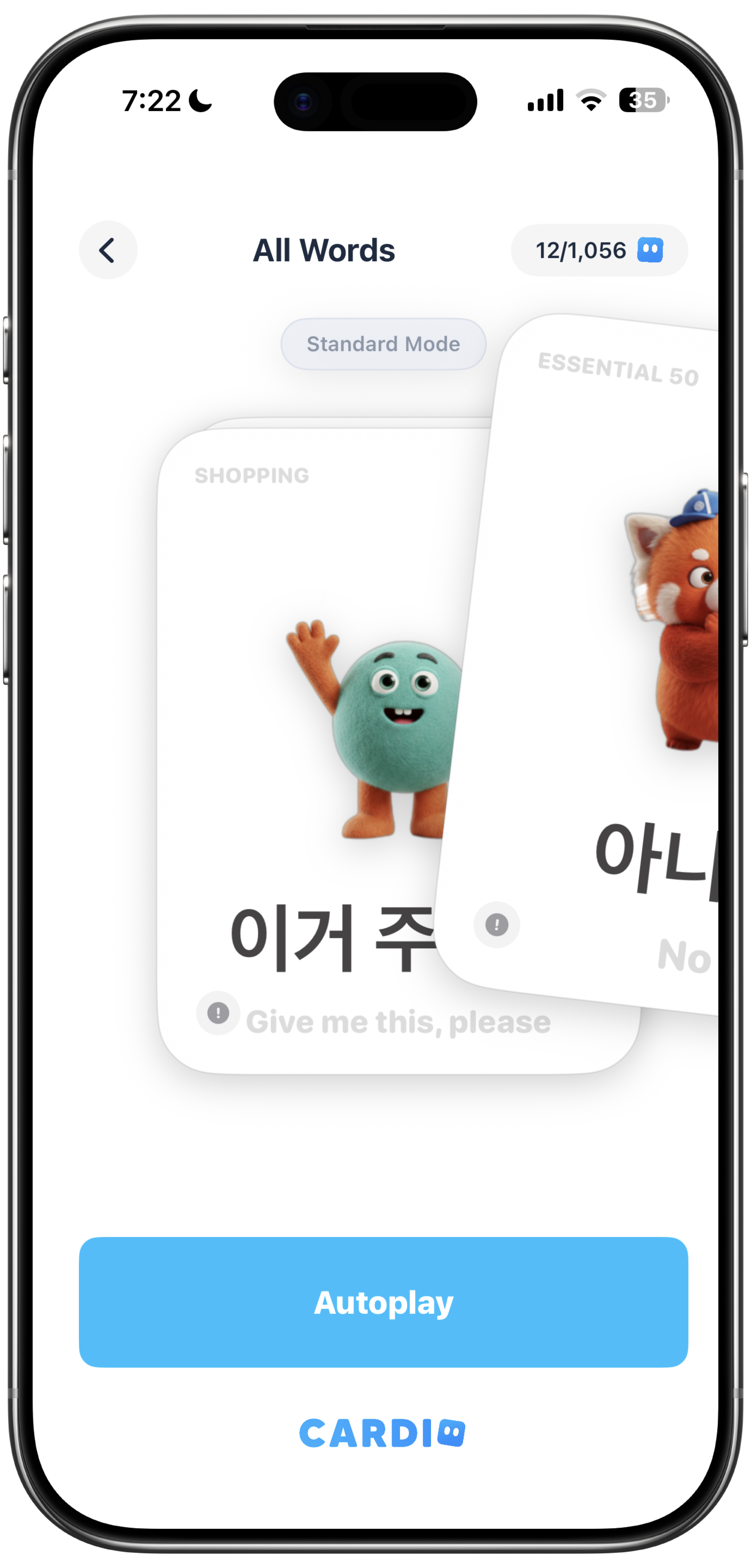 Cardio App Screenshot