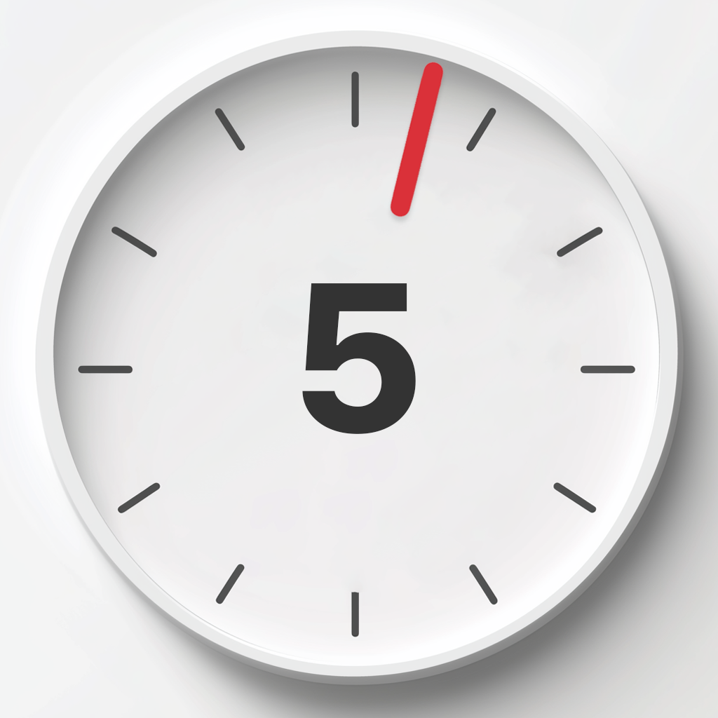 Timer - Simple Pink Minimal Style